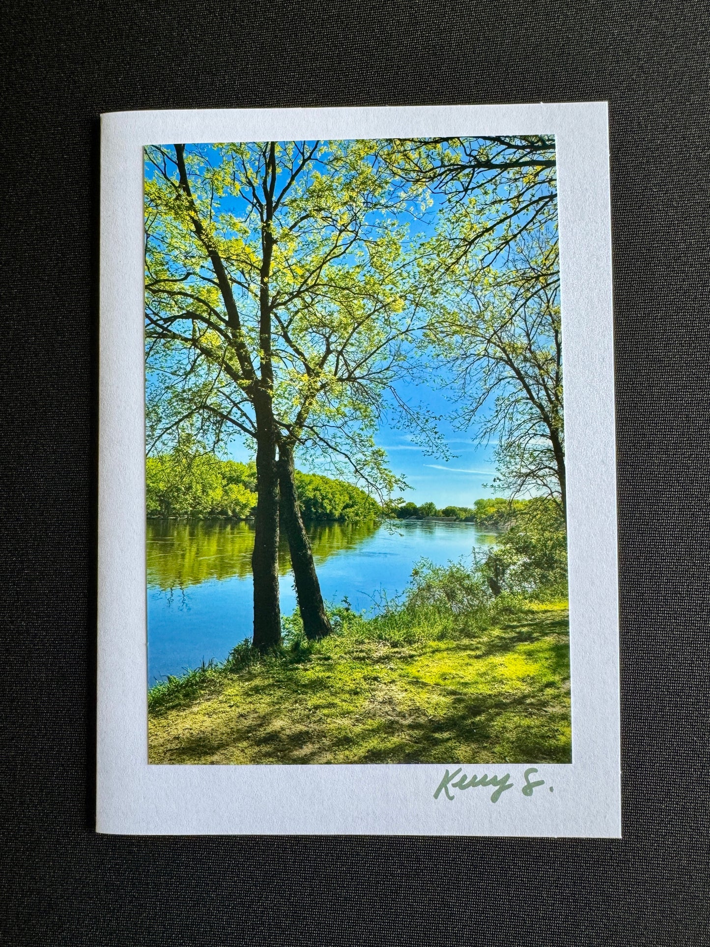Greens & Blues - Greeting Card