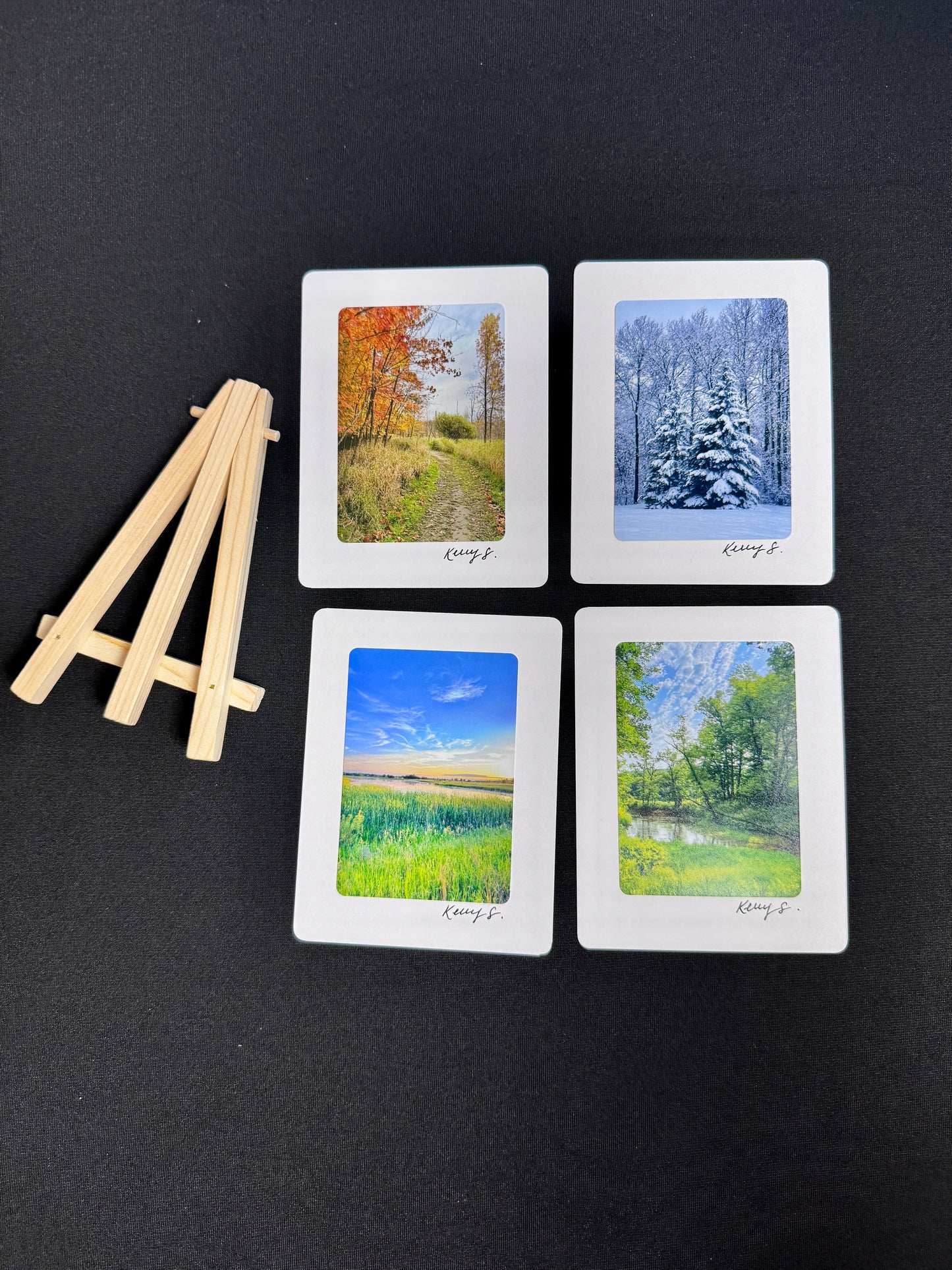 Easel Art Mini Landscape Set - Year-Round Scenes