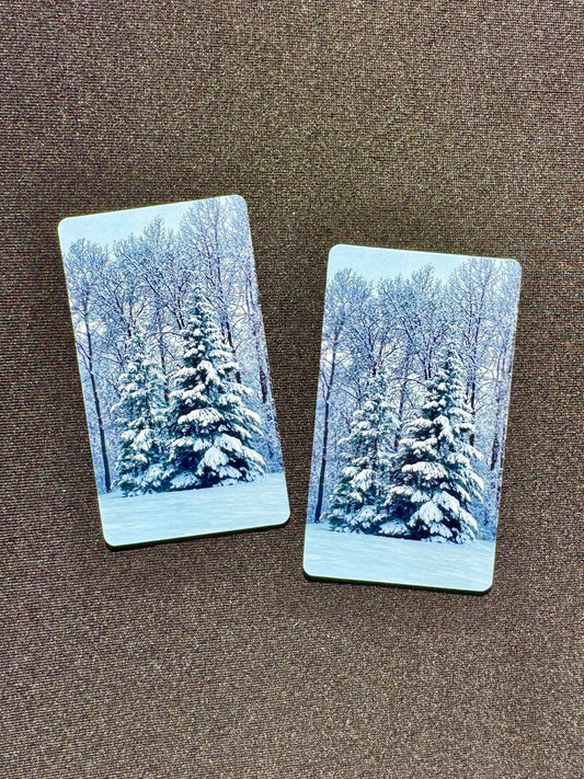 Snow Covered Trees - Magnet