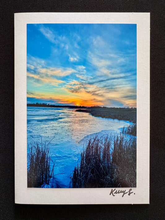 Stillness Over Ice - Greeting Card