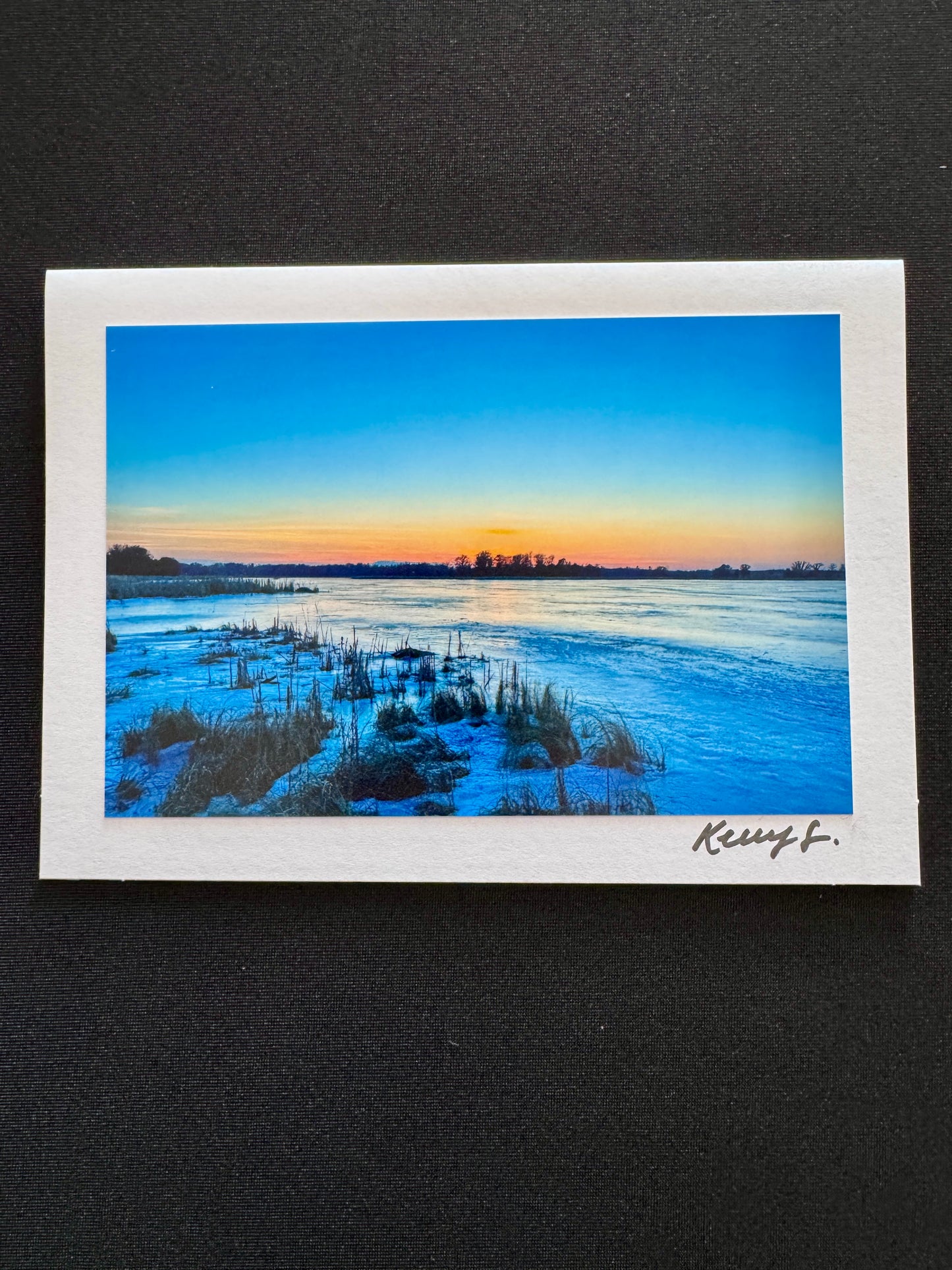 Frozen Horizon - Greeting Card