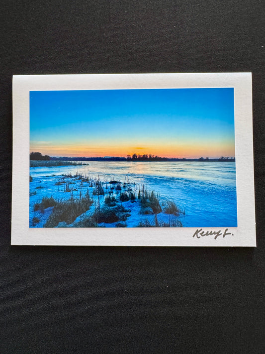 Frozen Horizon - Greeting Card