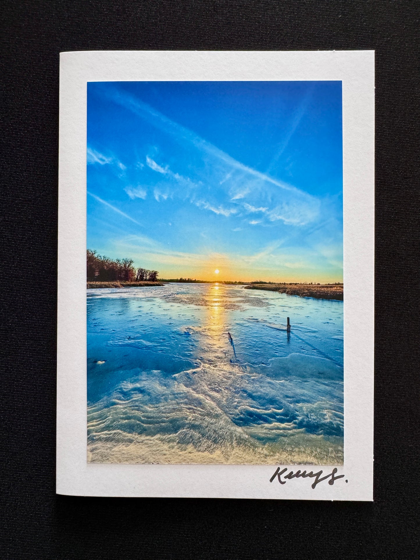 Winter's Quiet Flame - Greeting Card