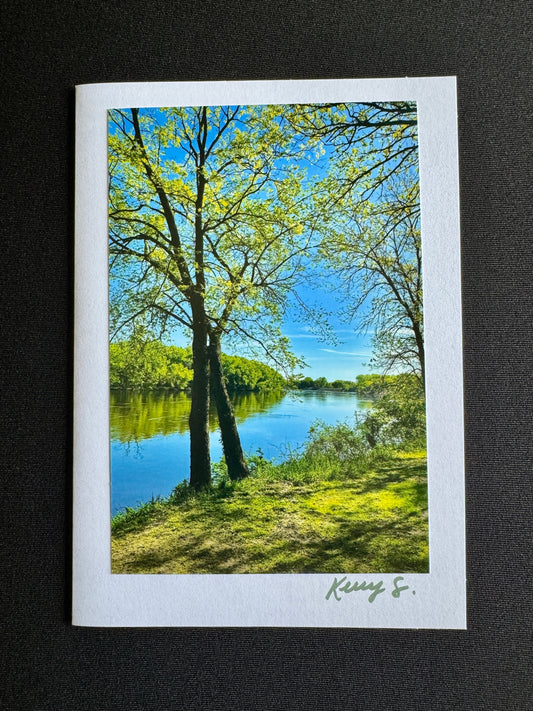 Greens & Blues - Greeting Card