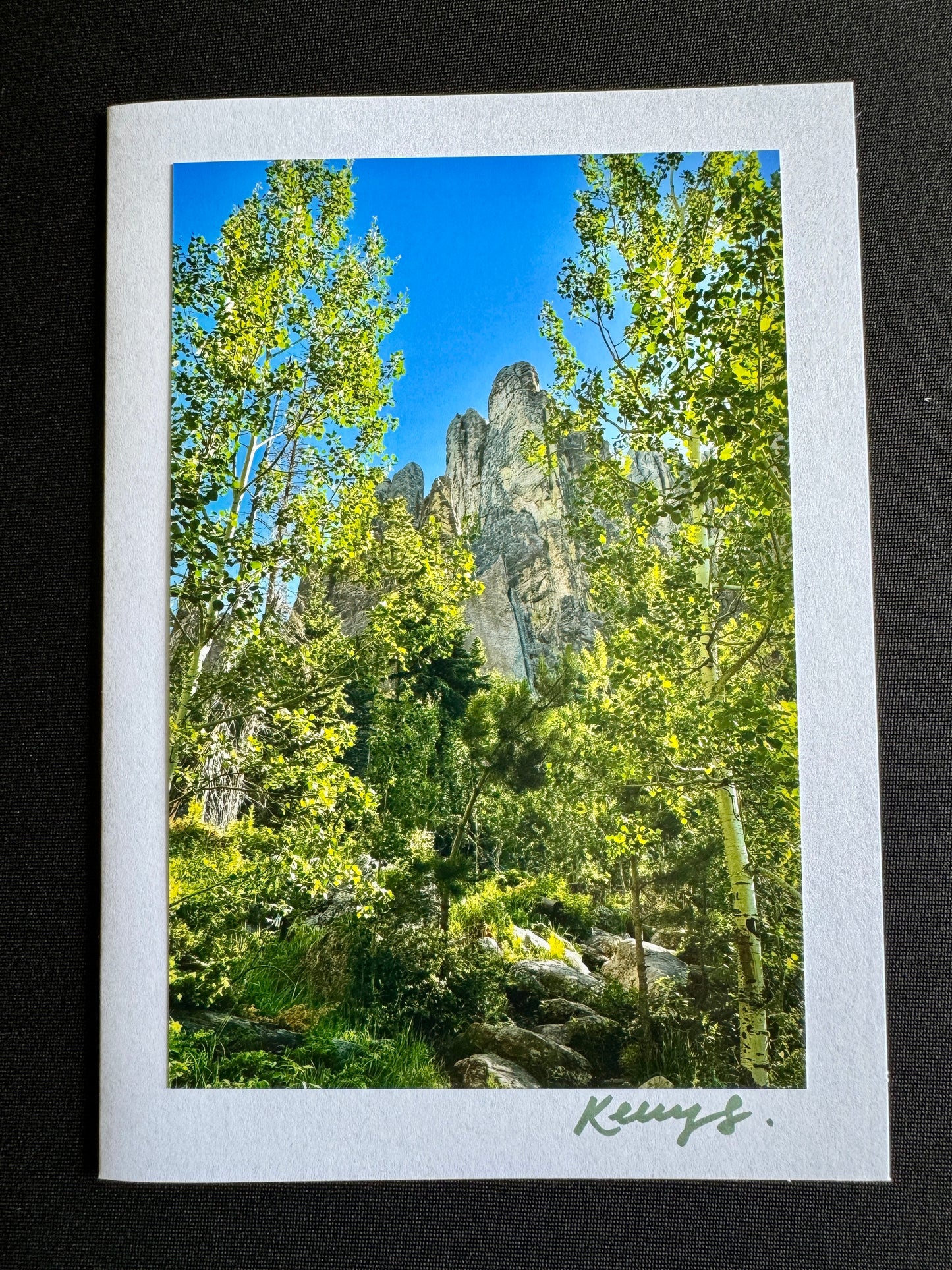 Framed Spires - Greeting Card