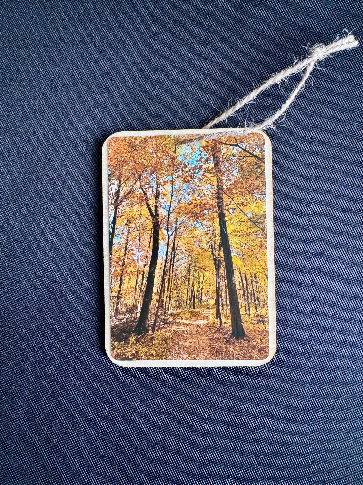 Golden Treetops - Wooden Ornament