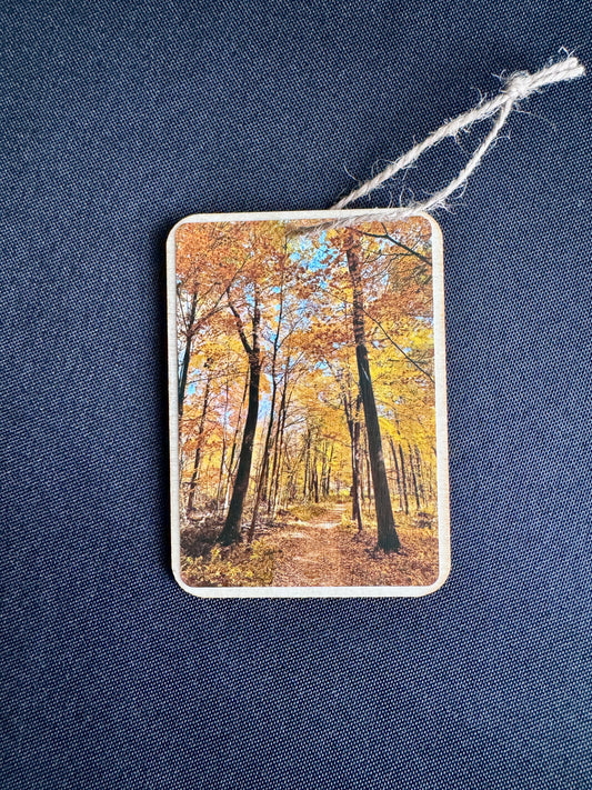 Golden Treetops - Wooden Ornament