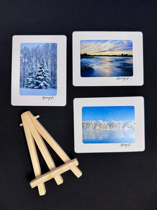 Easel Art Mini Landscape Set - Winter Scenes