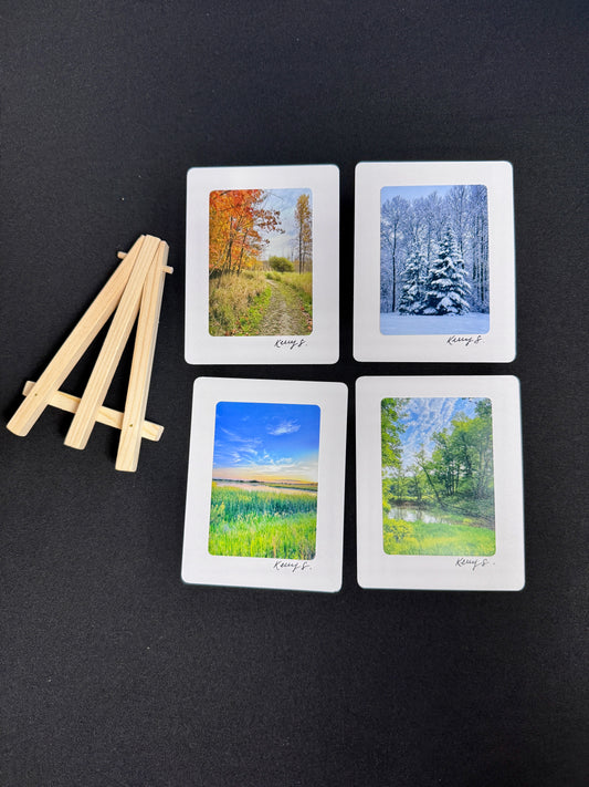 Easel Art Mini Landscape Set - Year-Round Scenes
